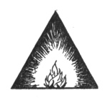 Decoration: Fire inside a triangle