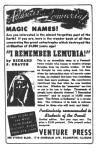 Advertisement for “I Remember Lemuria”
