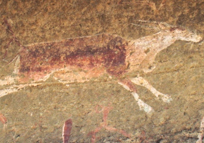 South African Rock Painting, detail [Wikimedia] (Public Domain Image)