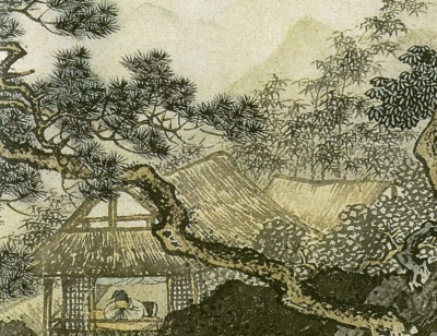 Detail of 15th C.E. scroll by Chou Ch'en (Public Domain Image)
