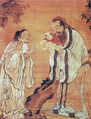 The Baby Confucius is Presented to Lao Tsu (Public Domain Image)