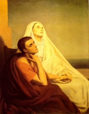 St. Augustine and Monica, Ary Scheffer [1846] (Public Domain Image)