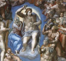 The Last Judgement by Michelangelo, detail [1541] (Public domain Image)