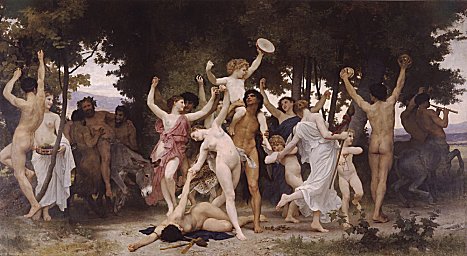 La Jeunesse de Bacchus [1884], by William Bourguereau (Public Domain Image)