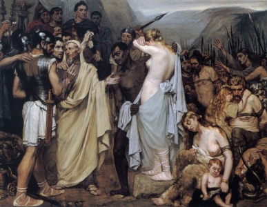The Victory of Julius Caesar over the Belgians, by Louis van Engelen
