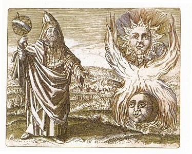 Hermes Trismegistus, D. Stolcius von Stolcenberg, Viridarium chymicum, Frankurt [1624] (Public Domain Image)
