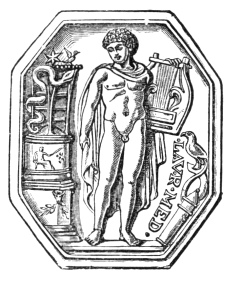 [Apollo before the Delphic Tripod.<br> (once owned by Lorenzo de’ Medici)]