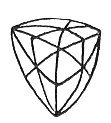 FIGURE 20. <i>The six-faced tetrahedron</i>.<br> (From <i>Vestiges of the Molten Globe</i>; William Lowthian Green, 1875, Plate I.)