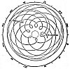 FIGURE 95. <i>The movement described by Mars, 1580-1596</i>.<br> (From <i>Astronomia Nova</i>; Johann Kepler, 1609.)