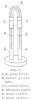 FIG. 17.<br> A A, glass tubes.<br> B, curved glass tube.<br> C rubber tubes.<br> E, water surface.<br> F, brine surface.
