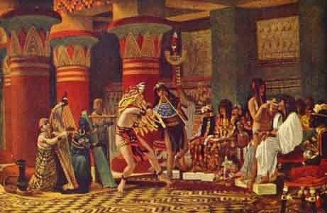 Pastime in Ancient Egypt, by Lawrence Alma-Tadema [19th c.] (Public Domain Image)