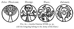 FIG. 61.--Auxilia Palatina XVIII. p. 30.<br> (All the foregoing belong to the Army of the East.)