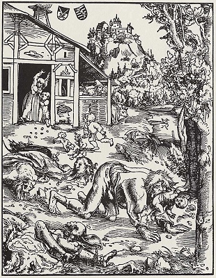 Werewolf, Lucas Cranach the Elder [1512] (Public Domain Image)