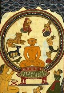 Jain Tirthankara and Worshippers (ca. mid-18th century) [Public Domain Image]
