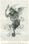 FIG. 16.—THE GOD OF THUNDER<br> (From a Chinese drawing (? 17th Century) in the John Rylands Library)
