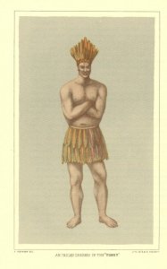 Indian Wearing the Tobet [Public domain image, A. Robinson, 1846]