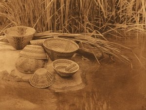 By the Pool--Tule River Reservation: Edward Curtis 1924; [Public domain image]