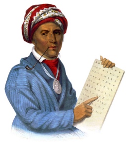 Sequoyah, the inventor of the Cherokee alphabet (public domain image)