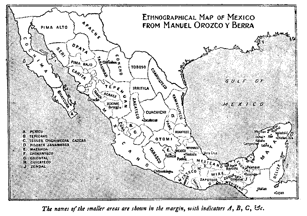 Ethnographic Map of Mexico