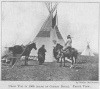 CROW TIPI IN 1906 (MADE OF COTTON DUCK). FRONT VIEW.