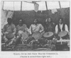 ONESTA GIVES THE CROW BEAVER CEREMONIAL.<br> (Onesta is second from right end.)