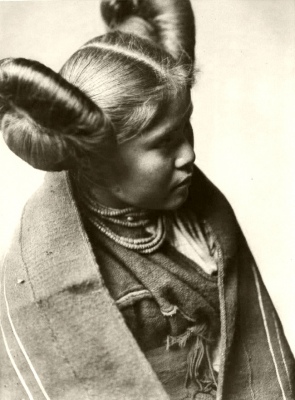 Tewa Girl (Edward Curtis) [pre-1923] (Public Domain Image)