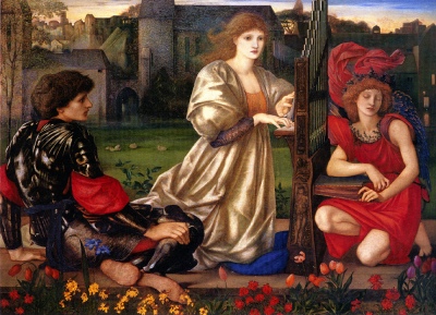 Le Chant d'Amour, by Edward Burne Jones.jpg [1868-77] (ublic Domain Image)