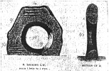 FIG. 58.—The Mên-an-tol. Front view and section, from Lukis.