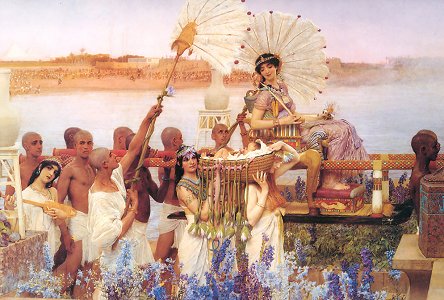The Finding of Moses, by Lawrence Alma-Tadema [1904] (Public Domain Image)