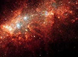 Star formation in NGC 1569, Hubble Image [Public Domain Image]