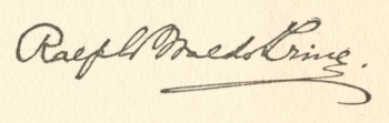 Signature of Ralph Waldo Trine