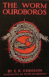 Jacket of First Edition of the Worm Ouroboros [1922]