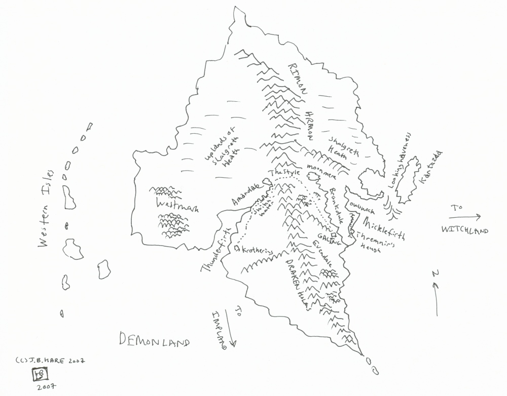 Worm Ouroboros map: Demonland