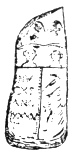 FIG. 17. LIBYAN SEPULCHRAL STELE. (Proceedings of the Soc. franc. de numism. et d’archéol., vol. ii., pl. iii. 3.)