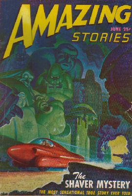 Cover of Amazing Stories, June 1947 (Public Domain Image due to lack of renewal)